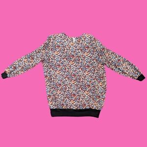 Vintage 1980's Paisley Patterned Blouse Size L